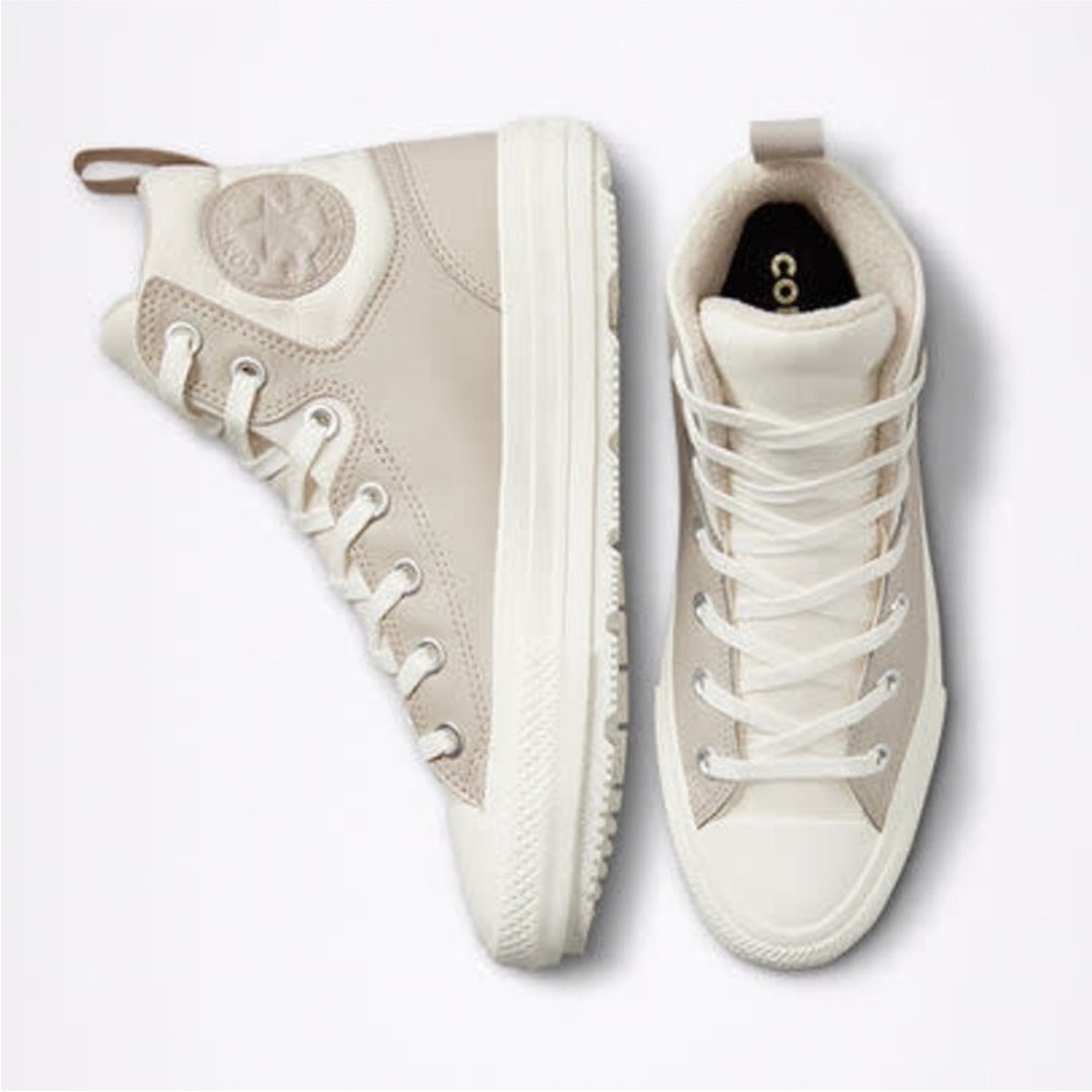 Converse Beige High-Top Sneakers